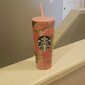 Starbucks Pink Holly Tumbler